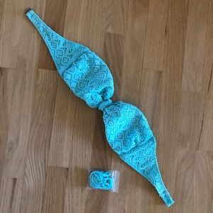 Victoria’s Secret Aqua Bandeau Bikini Top